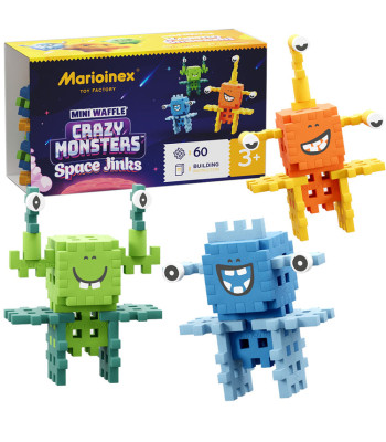 Marioinex mini Crazy Monsters Space Jinks kosmosa konstruktori, 60 elementi ZA5490