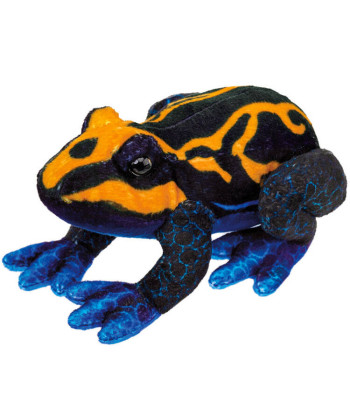 Plīša rotaļlieta varde, oranža un melna, 13cm 14120