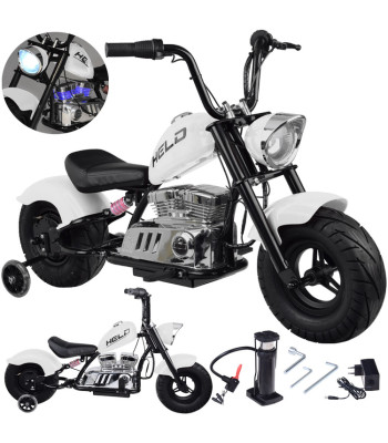 Elektriskais bērnu motocikls čopera stilā ar akumulatoru, akseleratora rokturi, max. 80 kg, PA0318