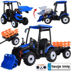 Elektriskais traktors ar piekabi un lāpstiņu PA0320
