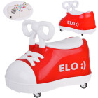 Sarkanais TRAMPEK Elo - Ritenītis ar Super-rotējošiem Riteņiem un Mūziku SP0813