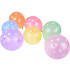 Krāsaini Baloni ar Baltām Punktiņām, komplekts 100 gab.