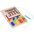 Magnētiskā koka puzle ar bumbiņām Montessori ZA5579