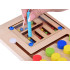 Magnētiskā koka puzle ar bumbiņām Montessori ZA5579