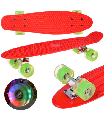 LED skrituļdēlis ar gaismas riteņiem braukšanai skateparkā SP0825