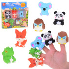 Gumijas pirkstu lelles Dzīvnieki no ZOO - 5 figūriņu komplekts ZA5601