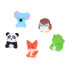 Gumijas pirkstu lelles Dzīvnieki no ZOO - 5 figūriņu komplekts ZA5601