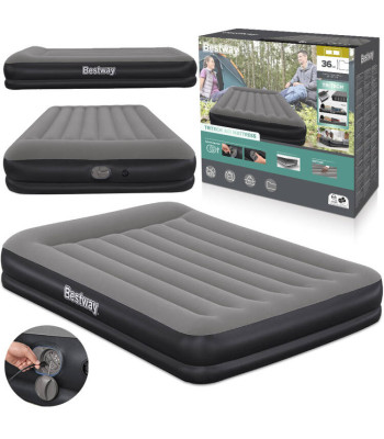 Bestway piepūšamais Tritech matracis ar iebūvētu USB sūkni 152x203cm 671BU
