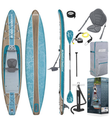 Bestway SUP HydroForce Glider Elite piepūšams SUP un kajakas 2 vienā 6532G 381x79x15cm