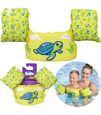 Bestway bērnu peldēšanas veste ar piedurknēm, bruņurupucis 15-30 kg 9012T