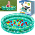 Zaļā baseins ar bumbām 91cm x 20cm Bestway + 50 bumbas 51141