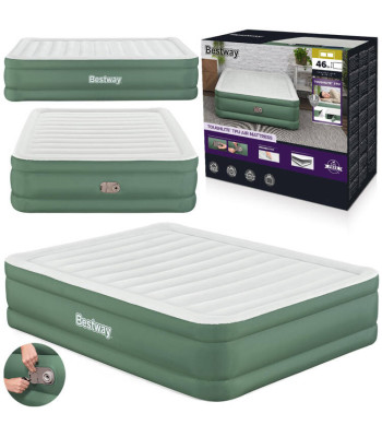 Bestway piepūšamais divvietīgs matracis ar iebūvētu elektrisko sūkni 69646 203x152x46cm