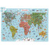 CzuCzu Puzle Pasaules Karte 300 gab + izglītojošs plakāts ZA5627