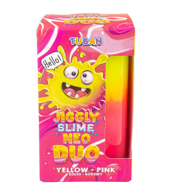 Tuban Jiggly Slime Neo Duo, divkrāsu slime dzeltenā un rozā krāsā, 430g ZA5649