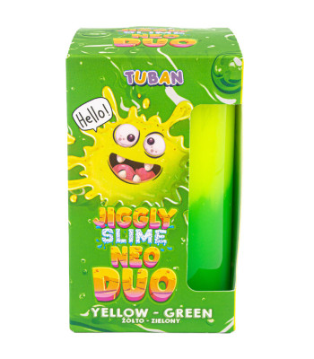 Tuban Jiggly Slime Neo Duo divkrāsu dzeltenzaļš ZA5650 430g