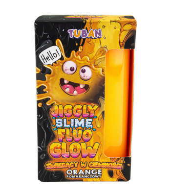 Tuban Jiggly Slime Fluo glow oranžs, tumsā spīdošs, 430 g ZA5654
