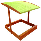 Koka smilšu kaste 120x120cm ar nojumi SP0838