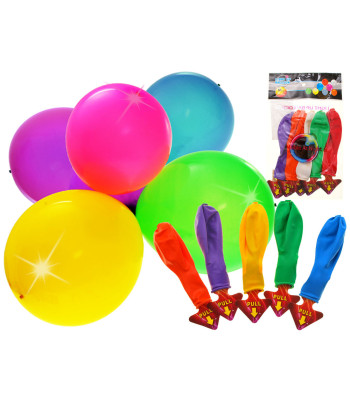 Krāsainu LED balonu komplekts iespaidīgai dekorēšanai, 5 gab., ZA1591, 30 cm