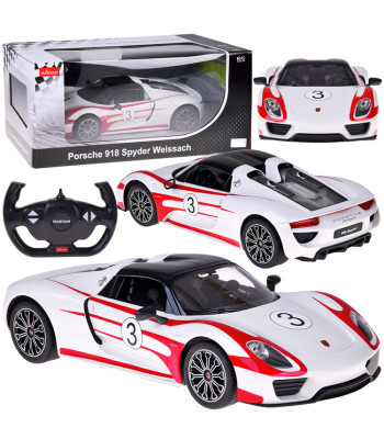 Rastar Porsche 918 Spyder Weissach tālvadības auto, RC0711, 1:14