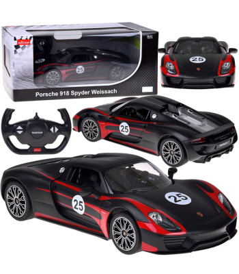 Rastar Porsche 918 Spyder Weissach tālvadības auto ar apgaismojumu, 1:14, RC0711