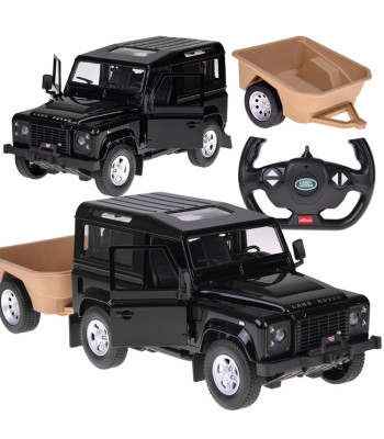 Rastar Land Rover Defender radiovadāms automobilis ar piekabi, 1:14, RC0712