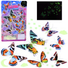 Burvīgie Fluorescējošie Tauriņi un Zvaigznītes – Spīdošas Uzlīmes