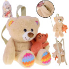 Mīļais Plīša Lācītis Mugursoma ar Regulējamām Siksnām