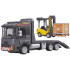 Konstruktīvie klucīši TRANSPORTLĪDZEKĻI 1:42 - Kravas auto ar platformu un dakšu pacēlājs 404 elementi ZA5722