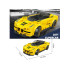 Tehniskās kluči - Sporta auto DZELTENAIS 143 detaļas + uzlīmes ZA5742