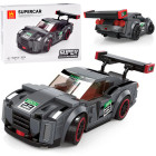 Tehniskās klucīši Sporta auto PELĒKS 166 gabali + uzlīmes ZA5743