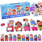 Izglītojošā puzle 'Alfabēta vilciens ar dzīvniekiem' 40 gab.