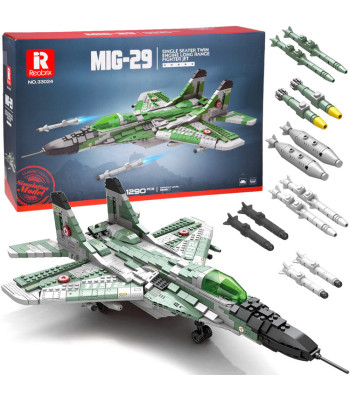 Tehniskie konstruktora kluči – tālas darbības rādiusa iznīcinātājs MIG-29 ZA5800, 1290 elementi