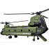 Reobrix licencēts klucīšu komplekts helikopters CH-47 Chinook ZA5802, 1458 ele, 79 × 52 × 23 cm