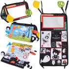 Sensoryks rotaļlieta ar spoguli un kontrastējošu grāmatiņu