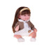 Burvīga lelle Tosia ar mīkstu gumiju, gariem matiem un kleitu 30 cm ZA5832