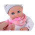 Lelle BOBAS 32 cm ar kustīgām acīm + barošanas aksesuāri ZA5833