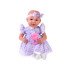 Interaktīvā lelle BOBAS 46cm - violetā kleitā + aksesuāri ZA5834