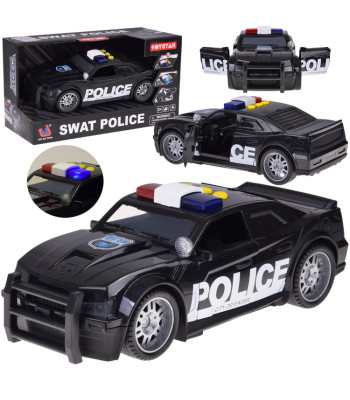 Policijas SWAT auto ar skaņas un gaismas efektiem ZA5847
