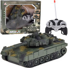 RC tanks ar tālvadības pulti, rotējošu tornīti, gaismām un reālistiskām skaņām RC0728