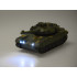 RC tanks ar tālvadības pulti, rotējošu tornīti, gaismām un reālistiskām skaņām RC0728