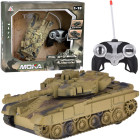 Radiovadāms RC tanks ar grozāmu tornīti, gaismām un reālistiskām skaņām RC0728