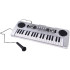 Sudraba Mini Klaviatūra 37-Taustiņu ar Mikrofonu