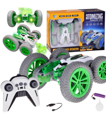 Tālvadības superātra triku automašīna STUNT ar ūdens tvaiku un gaismām RC0729