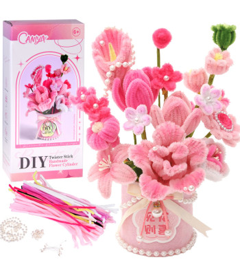 Radošais DIY komplekts auduma ziedu izgatavošanai Flowerbox ZA5866