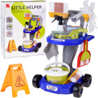 Bērnu tīrīšanas komplekts – ratiņi ar piederumiem un putekļusūcējs