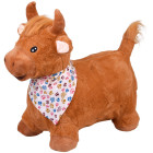 Piepūšams mīksts Lēciens Vērsis ar lakatu un pumpi