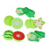 Dārzeņu un augļu griešanas komplekts ar krāsu mācīšanos