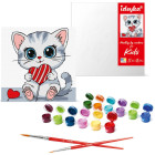 Krāsošanas komplekts pēc numuriem 'Mīļie' KHO6261 Kids 25x25 AP0050