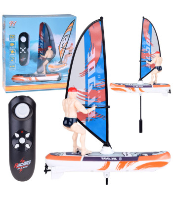 Ar tālvadības pulti vadāms, izgaismots vindsērfinga dēlis WINDSURFER RC0740