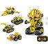 Tehniskie konstruktori Robots Pro 5w1 ar tālvadības pulti un LED gaismām, 673 elementi RC0743